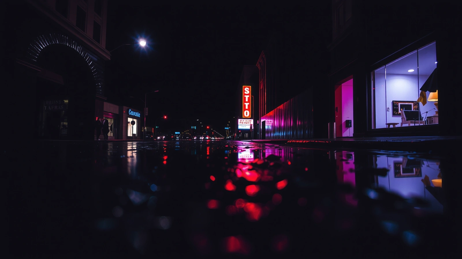 Microcentro nocturno