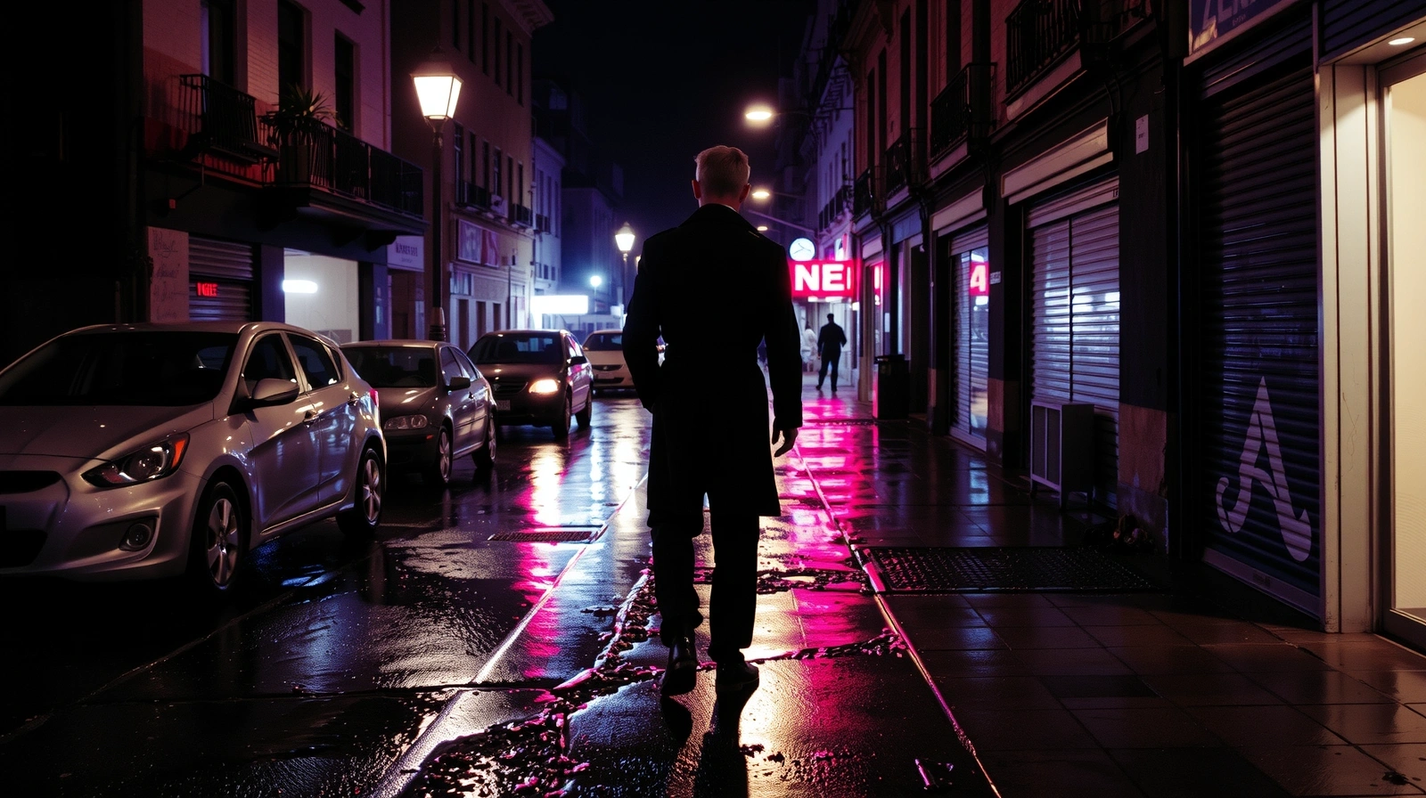 Calle solitaria en Buenos Aires